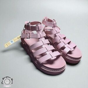 Steve Madden NYC Girls Pink Gladiator Sandals Size 5 NWT Strappy Summer Shoes